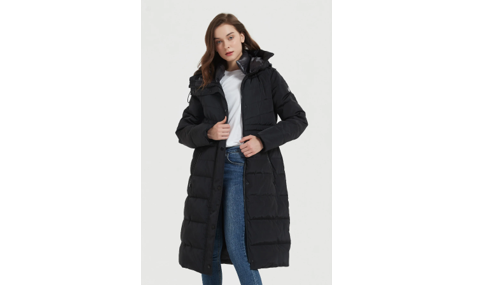 Tips on how to wear a long hooded puffer coat?